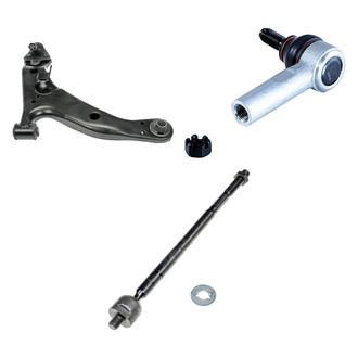 Dorman® - OE Solutions™ Front Driver Side Lower Control Arm with Ball Joint and Tie Rod End Kit