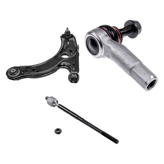 Dorman® - OE Solutions™ Front Driver Side Lower Control Arm with Ball Joint and Tie Rod End Kit