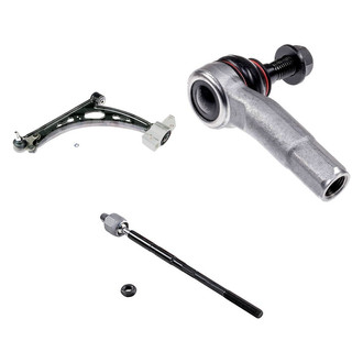 Dorman® - OE Solutions™ Front Driver Side Lower Control Arm with Ball Joint and Tie Rod End Kit