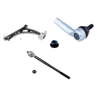Dorman® - OE Solutions™ Front Driver Side Lower Control Arm with Ball Joint and Tie Rod End Kit
