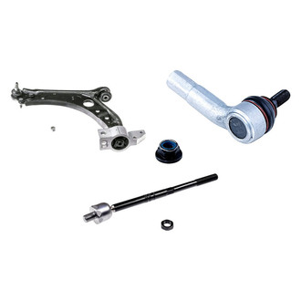 Dorman® - OE Solutions™ Front Driver Side Lower Control Arm with Ball Joint and Tie Rod End Kit