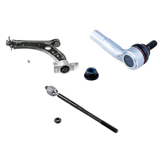 Dorman® - OE Solutions™ Front Driver Side Lower Control Arm with Ball Joint and Tie Rod End Kit