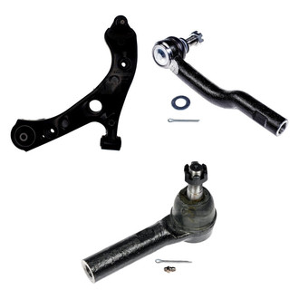 Dorman® - OE Solutions™ Front Driver Side Lower Control Arm with Ball Joint and Tie Rod End Kit