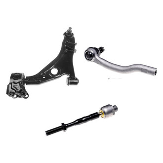 Dorman® - OE Solutions™ Front Driver Side Lower Control Arm with Ball Joint and Tie Rod End Kit