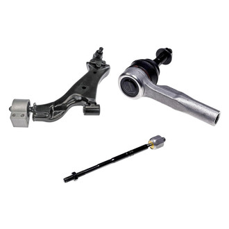Dorman® - OE Solutions™ Front Driver Side Lower Control Arm with Ball Joint and Tie Rod End Kit