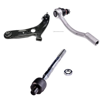 Dorman® - OE Solutions™ Front Driver Side Lower Control Arm with Ball Joint and Tie Rod End Kit