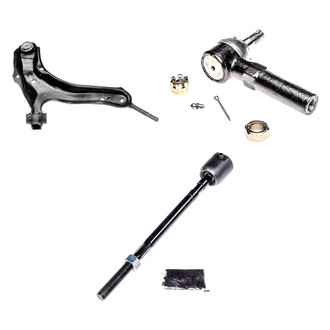 Dorman® - OE Solutions™ Front Driver Side Lower Control Arm with Ball Joint and Tie Rod End Kit