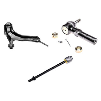 Dorman® - OE Solutions™ Front Driver Side Lower Control Arm with Ball Joint and Tie Rod End Kit