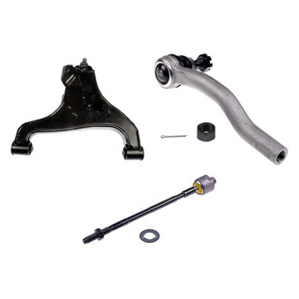 Dorman® - OE Solutions™ Front Driver Side Lower Control Arm with Ball Joint and Tie Rod End Kit