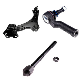 Dorman® - OE Solutions™ Front Driver Side Lower Control Arm with Ball Joint and Tie Rod End Kit