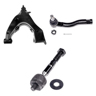 Dorman® - OE Solutions™ Front Driver Side Lower Control Arm with Ball Joint and Tie Rod End Kit