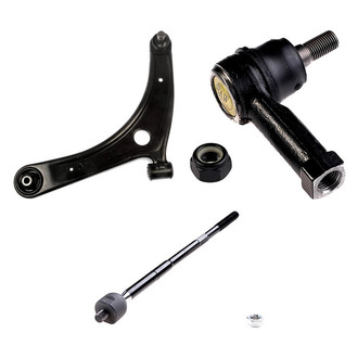 Dorman® - OE Solutions™ Front Driver Side Lower Control Arm with Ball Joint and Tie Rod End Kit