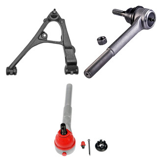 Dorman® - OE Solutions™ Front Driver Side Lower Control Arm with Ball Joint and Tie Rod End Kit