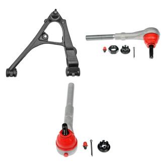 Dorman® - OE Solutions™ Front Driver Side Lower Control Arm with Ball Joint and Tie Rod End Kit