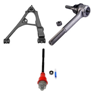 Dorman® - OE Solutions™ Front Driver Side Lower Control Arm with Ball Joint and Tie Rod End Kit
