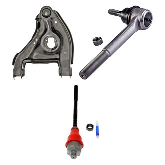 Dorman® - OE Solutions™ Front Driver Side Lower Control Arm with Ball Joint and Tie Rod End Kit