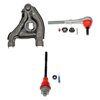 Dorman® - OE Solutions™ Front Driver Side Lower Control Arm with Ball Joint and Tie Rod End Kit