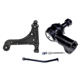 Dorman® - OE Solutions™ Front Driver Side Lower Control Arm with Ball Joint and Tie Rod End Kit