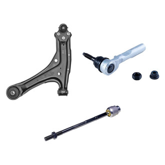 Dorman® - OE Solutions™ Front Driver Side Lower Control Arm with Ball Joint and Tie Rod End Kit