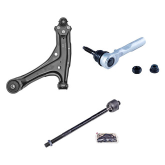 Dorman® - OE Solutions™ Front Driver Side Lower Control Arm with Ball Joint and Tie Rod End Kit