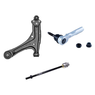 Dorman® - OE Solutions™ Front Driver Side Lower Control Arm with Ball Joint and Tie Rod End Kit