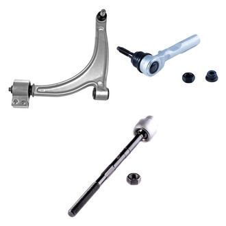 Dorman® - OE Solutions™ Front Driver Side Lower Control Arm with Ball Joint and Tie Rod End Kit