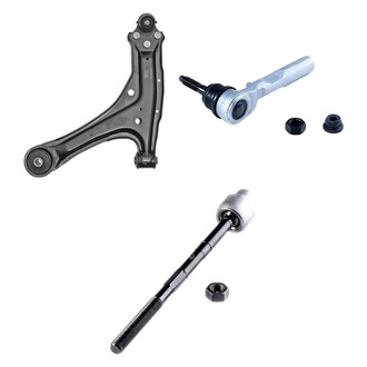 Dorman® - OE Solutions™ Front Driver Side Lower Control Arm with Ball Joint and Tie Rod End Kit