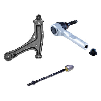 Dorman® - OE Solutions™ Front Driver Side Lower Control Arm with Ball Joint and Tie Rod End Kit