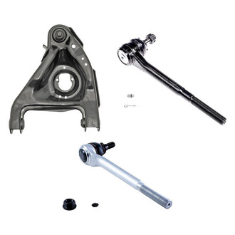 Dorman® - OE Solutions™ Front Driver Side Lower Control Arm with Ball Joint and Tie Rod End Kit