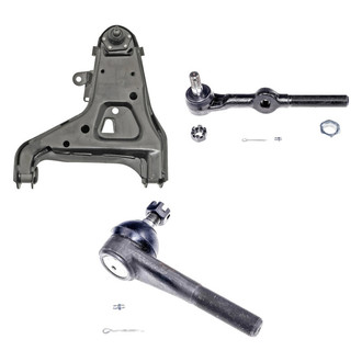 Dorman® - OE Solutions™ Front Driver Side Lower Control Arm with Ball Joint and Tie Rod End Kit