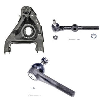Dorman® - OE Solutions™ Front Driver Side Lower Control Arm with Ball Joint and Tie Rod End Kit