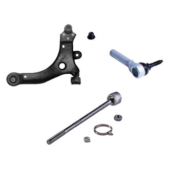 Dorman® - OE Solutions™ Front Driver Side Lower Control Arm with Ball Joint and Tie Rod End Kit