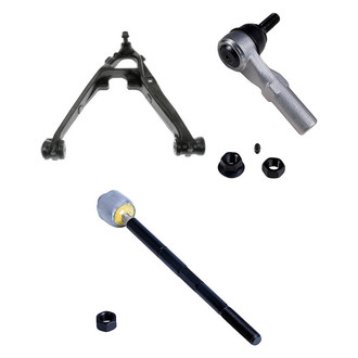 Dorman® - OE Solutions™ Front Driver Side Lower Control Arm with Ball Joint and Tie Rod End Kit