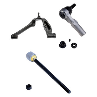 Dorman® - OE Solutions™ Front Driver Side Lower Control Arm with Ball Joint and Tie Rod End Kit