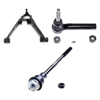 Dorman® - OE Solutions™ Front Driver Side Lower Control Arm with Ball Joint and Tie Rod End Kit