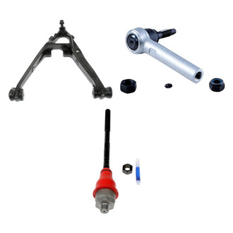 Dorman® - OE Solutions™ Front Driver Side Lower Control Arm with Ball Joint and Tie Rod End Kit