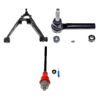 Dorman® - OE Solutions™ Front Driver Side Lower Control Arm with Ball Joint and Tie Rod End Kit