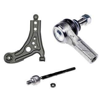 Dorman® - OE Solutions™ Front Driver Side Lower Control Arm with Ball Joint and Tie Rod End Kit