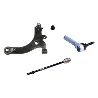 Dorman® - OE Solutions™ Front Driver Side Lower Control Arm with Ball Joint and Tie Rod End Kit