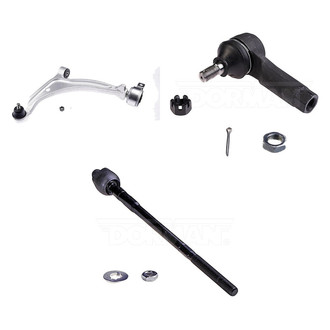 Dorman® - Mas Front Driver Side Lower Control Arm with Ball Joint and Tie Rod End Kit