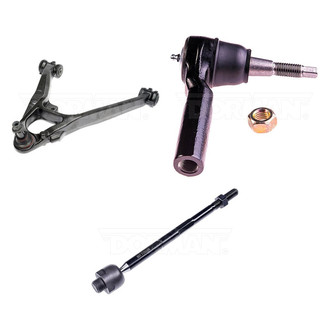 Dorman® - Mas Front Driver Side Lower Control Arm with Ball Joint and Tie Rod End Kit