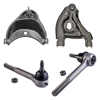 Dorman® - OE Solutions™ Front Passenger Side Lower and Upper Control Arm with Ball Joint and Tie Rod End Kit