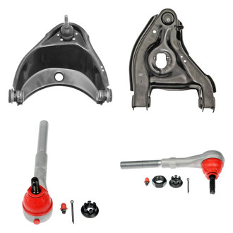 Dorman® - OE Solutions™ Front Passenger Side Lower and Upper Control Arm with Ball Joint and Tie Rod End Kit