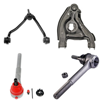 Dorman® - OE Solutions™ Front Passenger Side Lower and Upper Control Arm with Ball Joint and Tie Rod End Kit