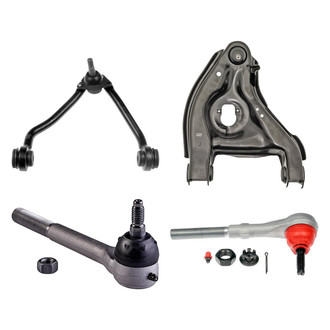 Dorman® - OE Solutions™ Front Passenger Side Lower and Upper Control Arm with Ball Joint and Tie Rod End Kit