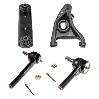 Dorman® - OE Solutions™ Front Passenger Side Lower and Upper Control Arm with Ball Joint and Tie Rod End Kit
