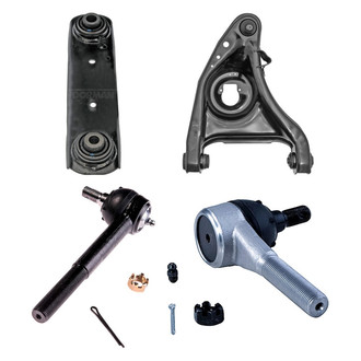 Dorman® - OE Solutions™ Front Passenger Side Lower and Upper Control Arm with Ball Joint and Tie Rod End Kit