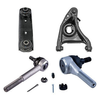 Dorman® - OE Solutions™ Front Passenger Side Lower and Upper Control Arm with Ball Joint and Tie Rod End Kit