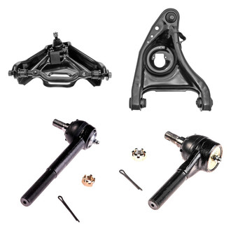Dorman® - OE Solutions™ Front Passenger Side Lower and Upper Control Arm with Ball Joint and Tie Rod End Kit