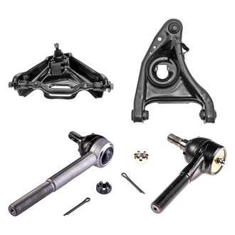Dorman® - OE Solutions™ Front Passenger Side Lower and Upper Control Arm with Ball Joint and Tie Rod End Kit